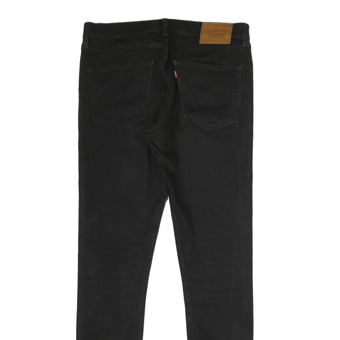 LEVI'S Skinny Taper Big E Mens Jeans Black Slim Skinny Denim Raw W34 L29