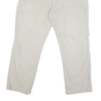 CARHARTT Mens Cotton Blend Cream Regular Fit Straight Leg Trousers W40 L27