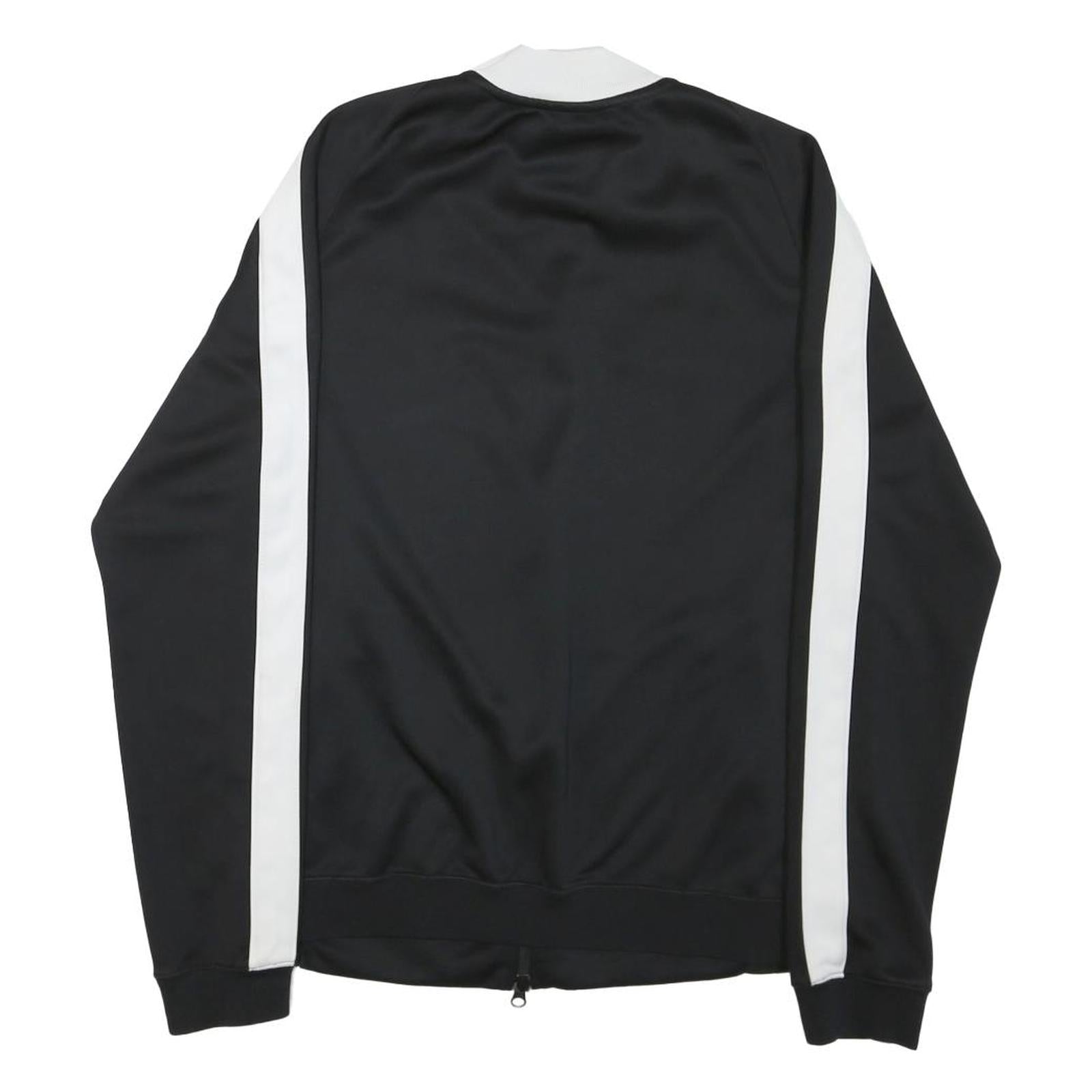 NIKE Womens Black & White Basketball Coach Zip Jacket M Polyester Blend Track