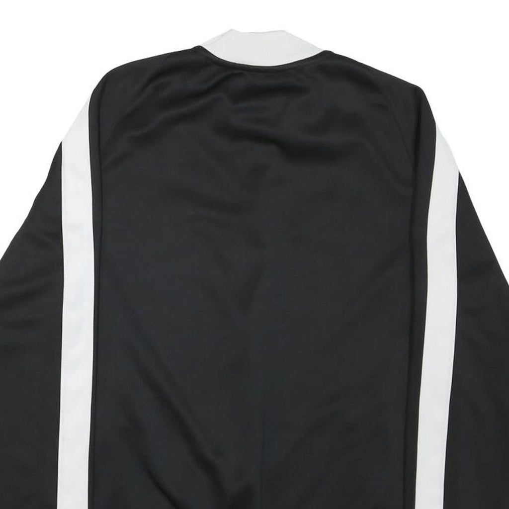 NIKE Womens Black & White Basketball Coach Zip Jacket M Polyester Blend Track