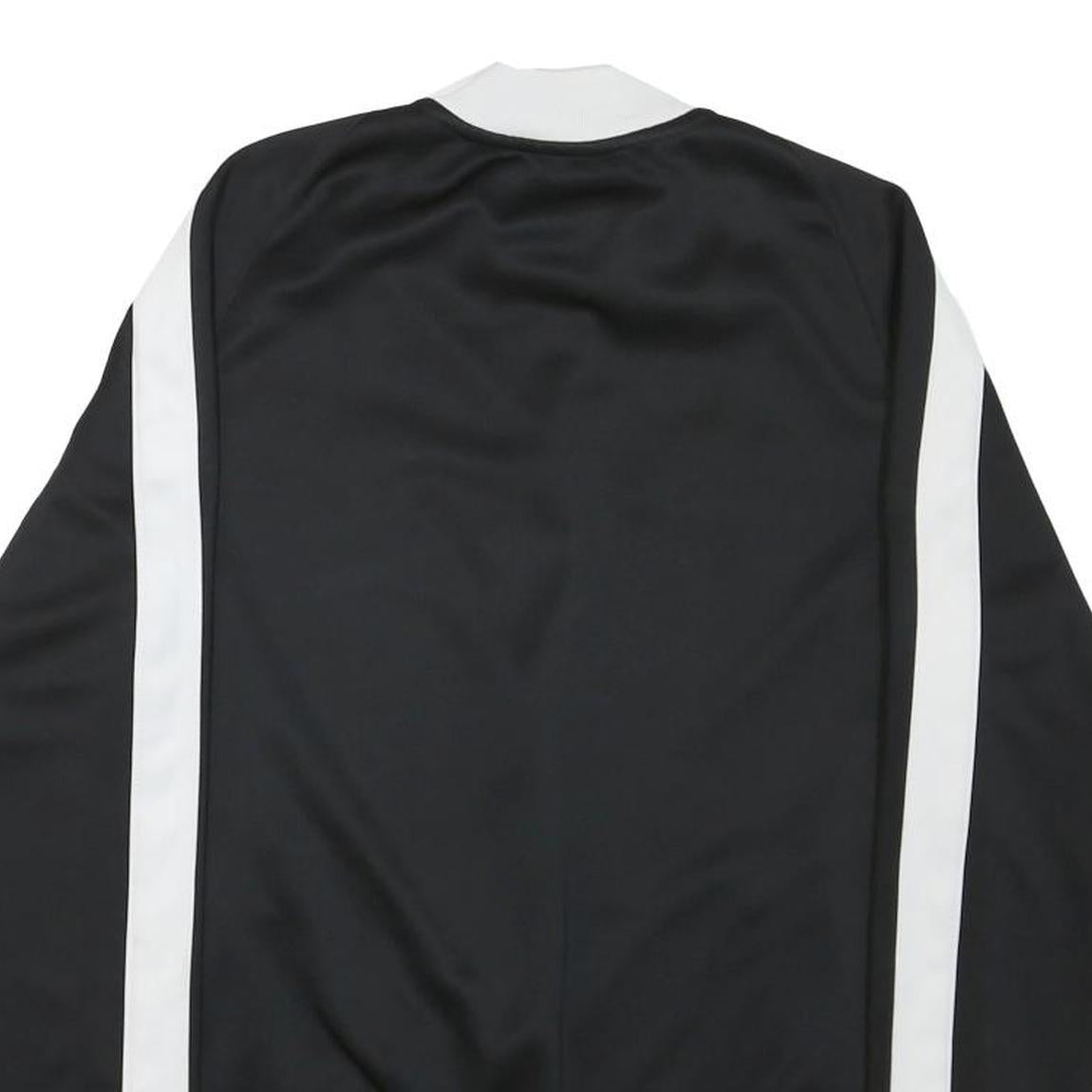 NIKE Womens Black & White Basketball Coach Zip Jacket M Polyester Blend Track