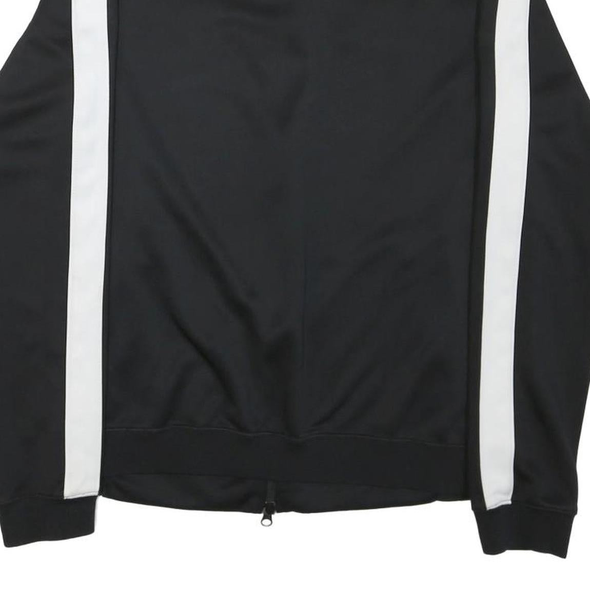 NIKE Womens Black & White Basketball Coach Zip Jacket M Polyester Blend Track