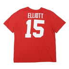 NIKE Mens Red Ohio State 15 Graphic T-Shirt L Short Sleeve Crew Neck