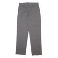 DICKIES Mens Cotton Blend Grey Regular Straight Trousers W29 L32 Casual Workwear