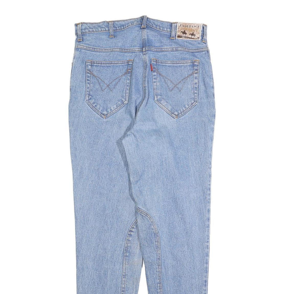 ENDURANCE Womens Jeans Blue Slim Skinny Denim Light W32 L32 Stylish Zip Closure