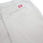 DICKIES Womens Cotton Blend Beige Slim Trousers W34 L29 Workwear Casual