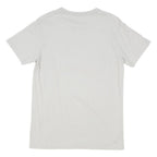 GAP Mens White S Short Sleeve Crew Neck Cotton Blend Logo T-Shirt