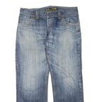 DICKIES Mens Regular Fit Blue Denim Jeans Cotton Blend Zip W38 L32 Classic