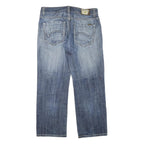 DICKIES Mens Regular Fit Blue Denim Jeans Cotton Blend Zip W38 L32 Classic