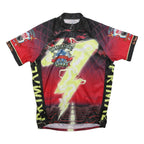 PRIMAL Mens Black & Red Death Ride Tour Cycling Jersey M Short Sleeve 1/4 Zip
