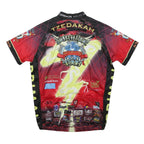 PRIMAL Mens Black & Red Death Ride Tour Cycling Jersey M Short Sleeve 1/4 Zip