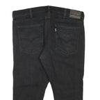 LEVI'S Mens Regular Fit Black Denim Jeans W40 L21 Comfortable Zip Closure