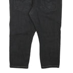 LEVI'S Mens Regular Fit Black Denim Jeans W40 L21 Comfortable Zip Closure