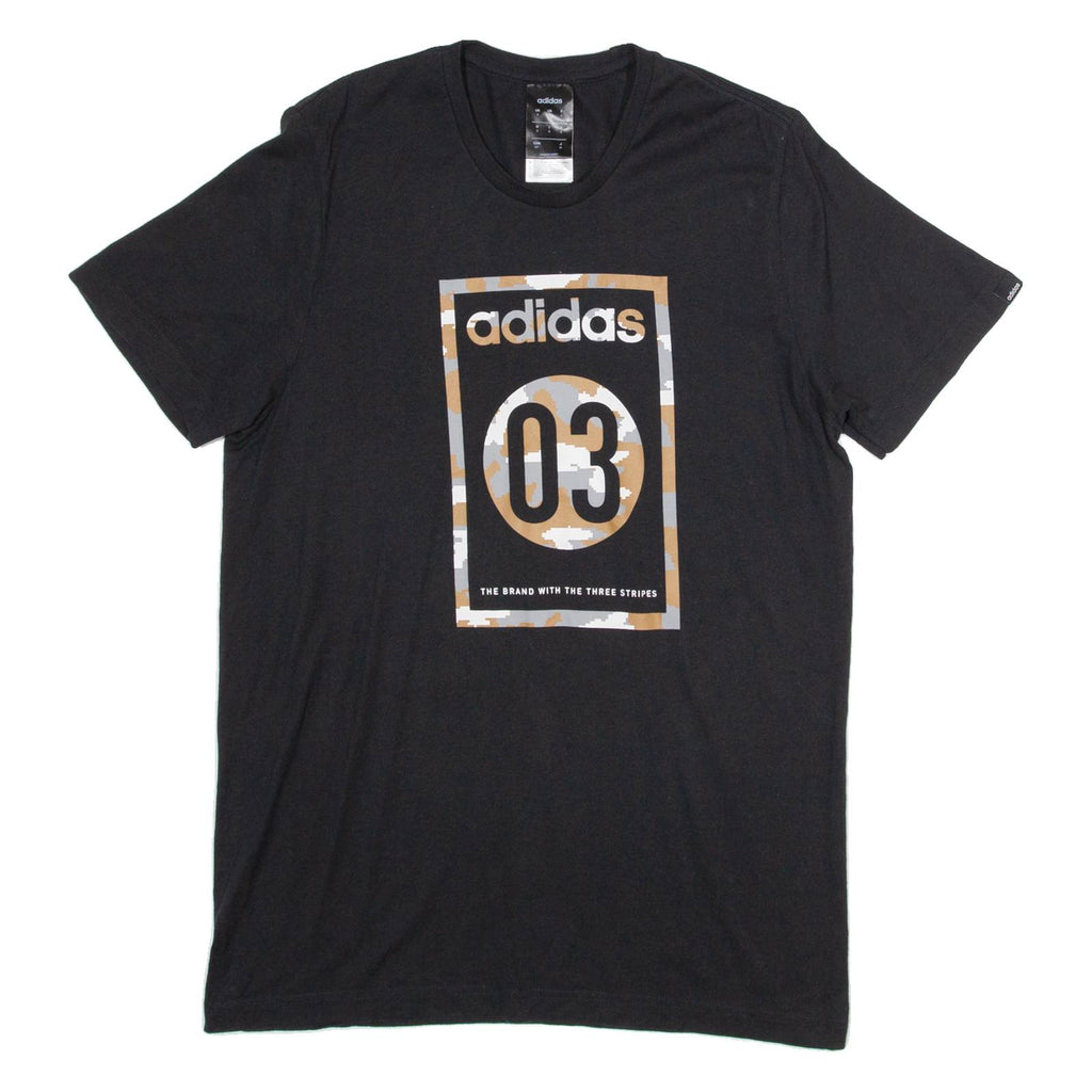 ADIDAS Mens T-Shirt Black S