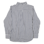 TOMMY HILFIGER Mens Blue & White Check Shirt M Long Sleeve Button Collar Casual