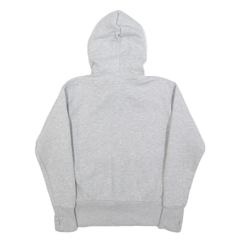 BENCH Womens Grey Hoodie UK 10 Cotton Blend Pullover Casual Sweatshirt