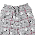 Mens Shorts White Black Patterned L W30 Casual Summer Drawstring Waist