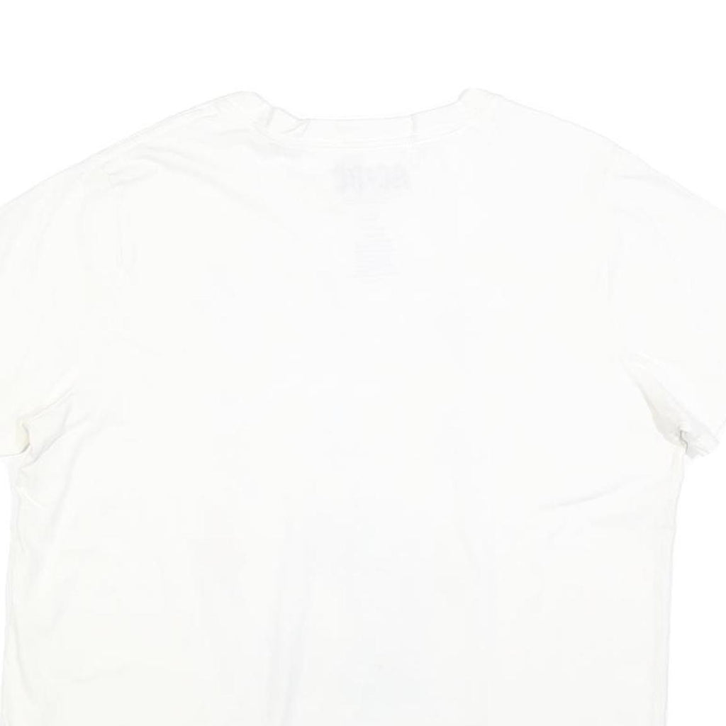 ACDC Womens White Lightning Bolt Graphic T-Shirt XL Short Sleeve Crew Neck