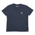 CARHARTT Womens Blue Pocket T-Shirt L Short Sleeve Crew Neck Cotton Casual