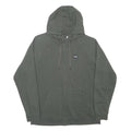 UNDER ARMOUR Mens Green Hoodie XL Full Zip Cotton Blend Casual Sportswear