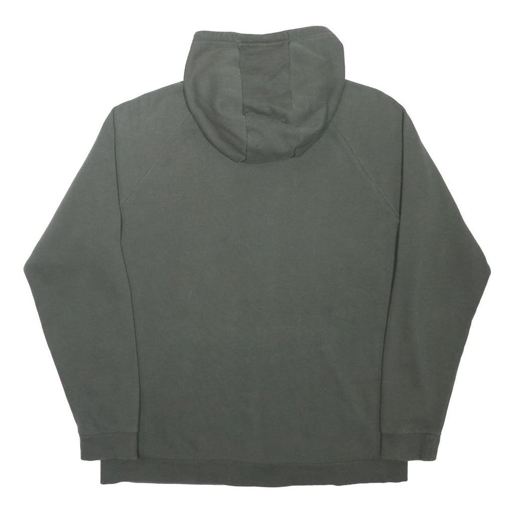 UNDER ARMOUR Mens Green Hoodie XL Full Zip Cotton Blend Casual Sportswear