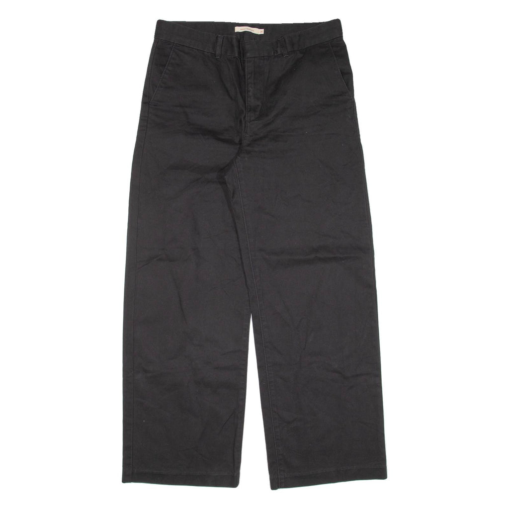 LEVI'S Womens Trousers Black Loose Straight W32 L29