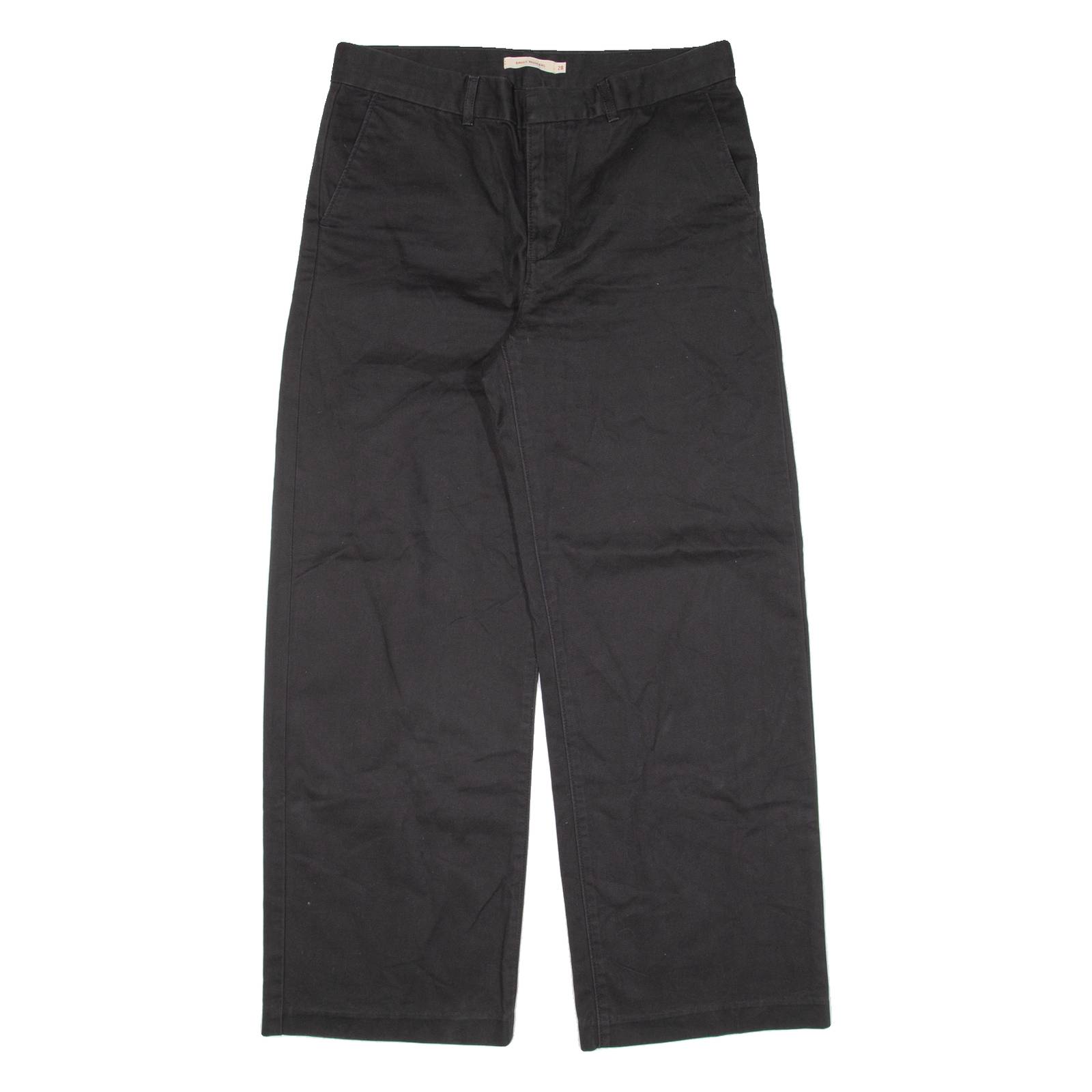LEVI'S Womens Trousers Black Loose Straight W32 L29