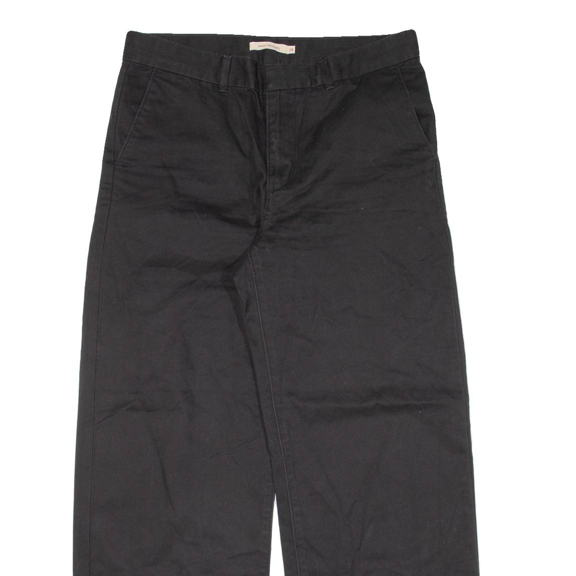 LEVI'S Womens Trousers Black Loose Straight W32 L29