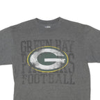 NFL Mens Grey Green Bay Packers Graphic T-Shirt L Short Sleeve Crew Neck NFL
