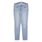 LEVI'S 711 Womens Slim Blue Denim Light W28 L32 Slim Fit Jeans