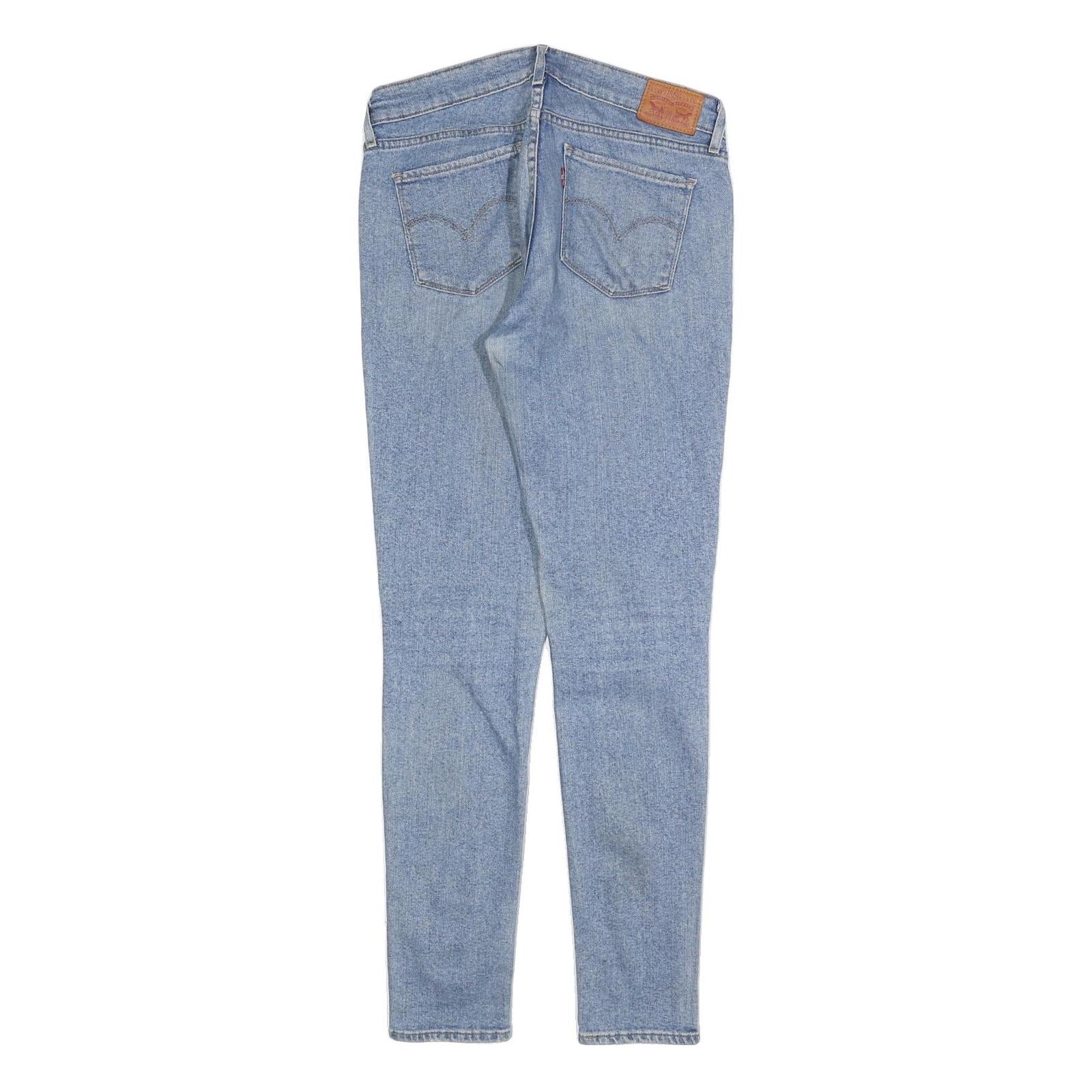 LEVI'S 711 Womens Slim Blue Denim Light W28 L32 Slim Fit Jeans