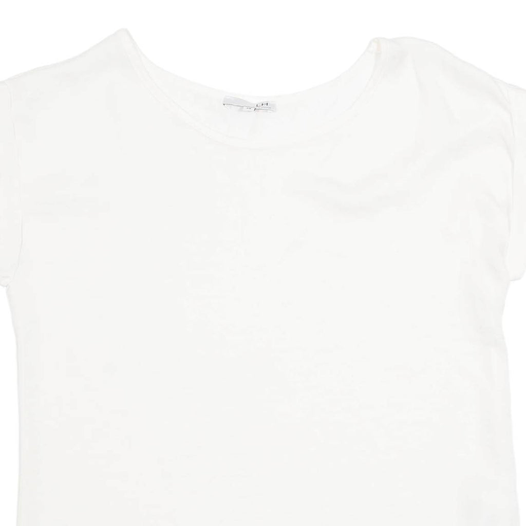 LA HALE Sheer Womens Top White M