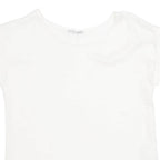 LA HALE Sheer Womens Top White M