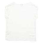 LA HALE Sheer Womens Top White M