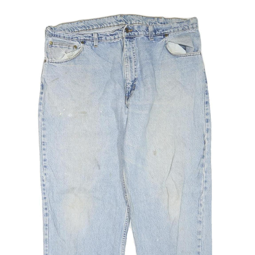 CARHARTT Mens Jeans Blue Regular Straight Denim Medium W42 L30 Workwear Zip