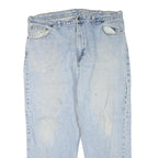 CARHARTT Mens Jeans Blue Regular Straight Denim Medium W42 L30 Workwear Zip