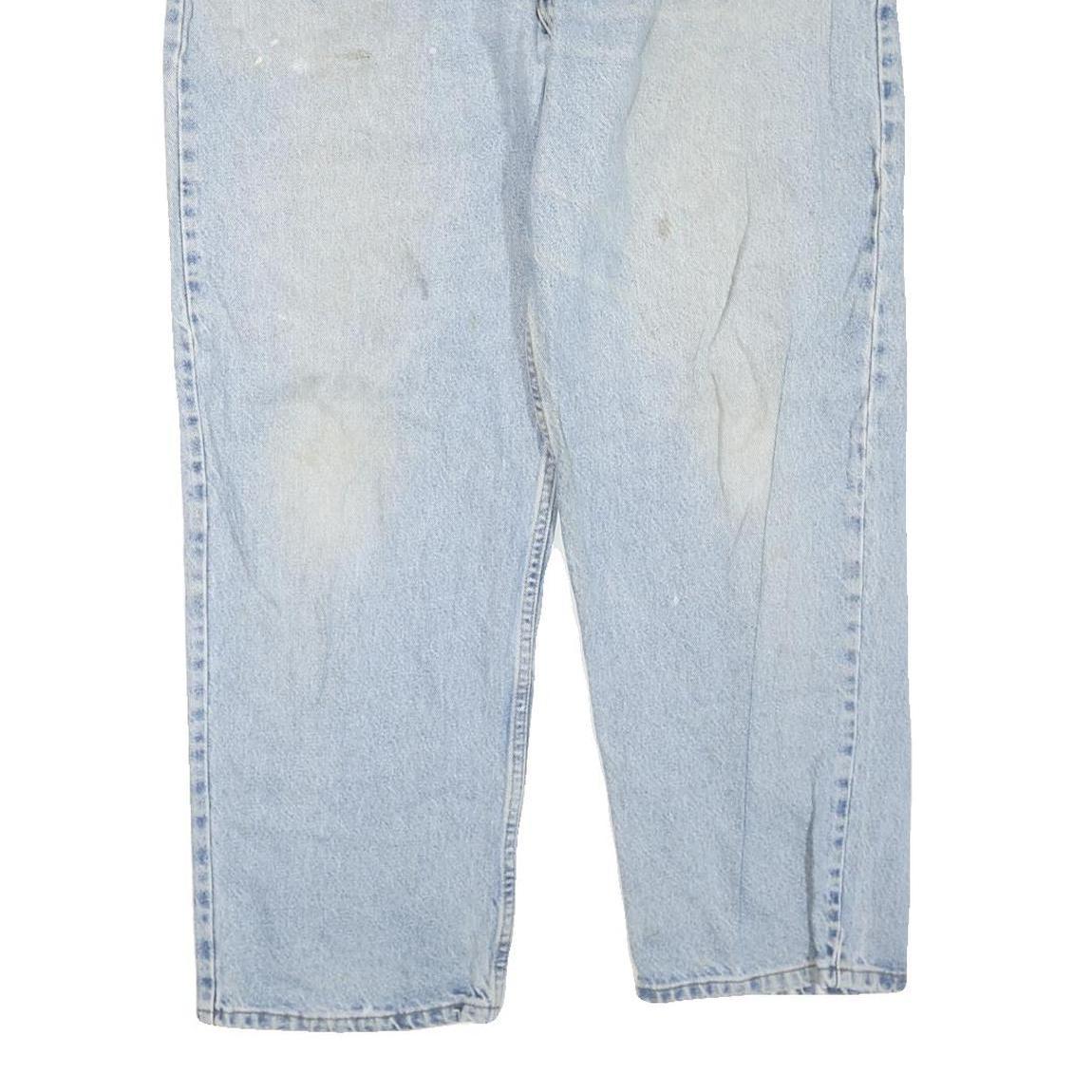 CARHARTT Mens Jeans Blue Regular Straight Denim Medium W42 L30 Workwear Zip