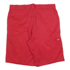 DICKIES Mens Red Casual Shorts 2XL W44 Cotton Blend Comfortable Durable