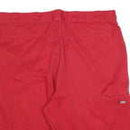 DICKIES Mens Red Casual Shorts 2XL W44 Cotton Blend Comfortable Durable