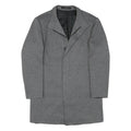 ZARA Mens Grey & Black Wool Blend Tailored Jacket L Woven Classic Formal