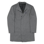 ZARA Mens Grey & Black Wool Blend Tailored Jacket L Woven Classic Formal