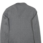 ZARA Mens Grey & Black Wool Blend Tailored Jacket L Woven Classic Formal