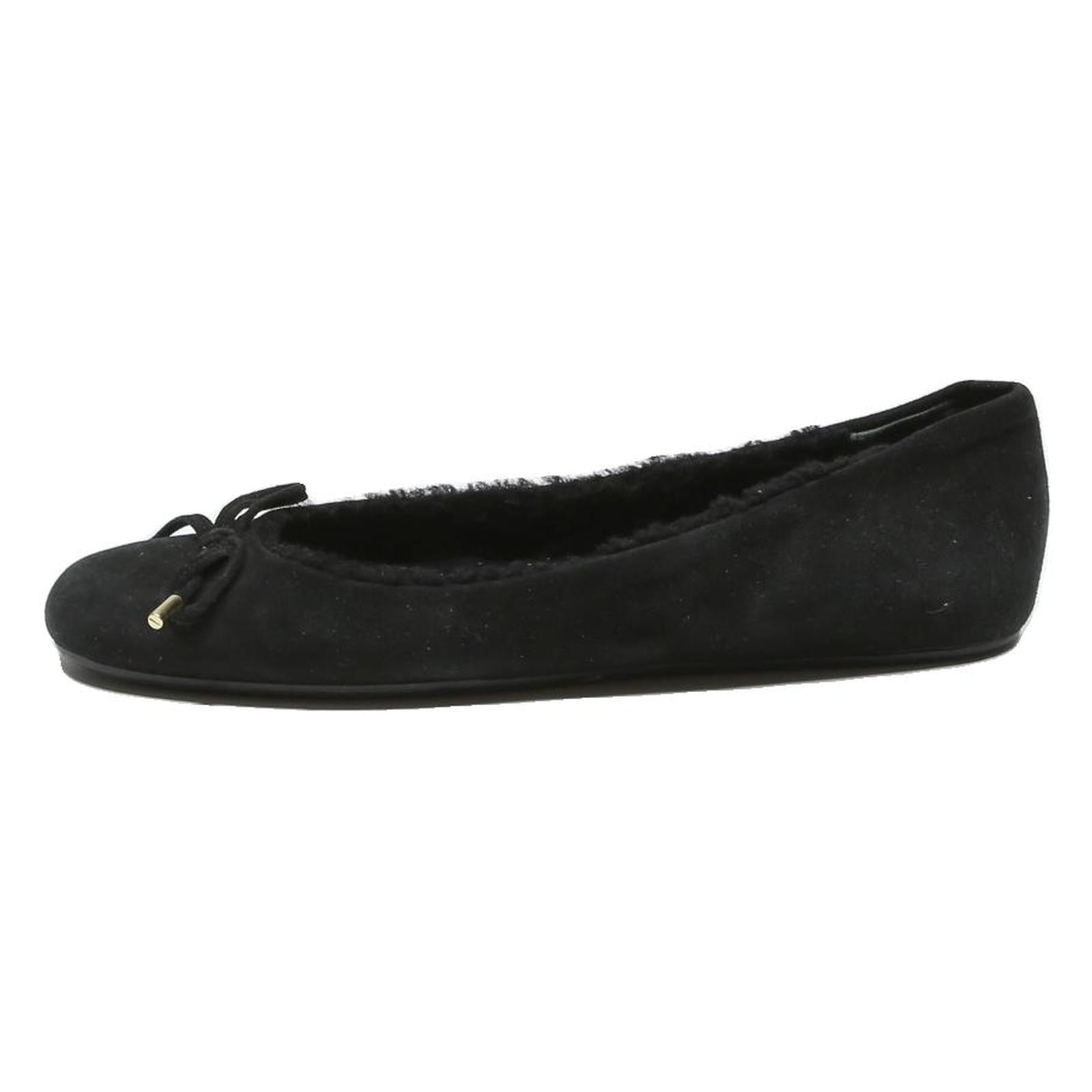 BALLY Womens Black Synthetic Ballet Shoes UK 3.5 Bow Detail Comfort