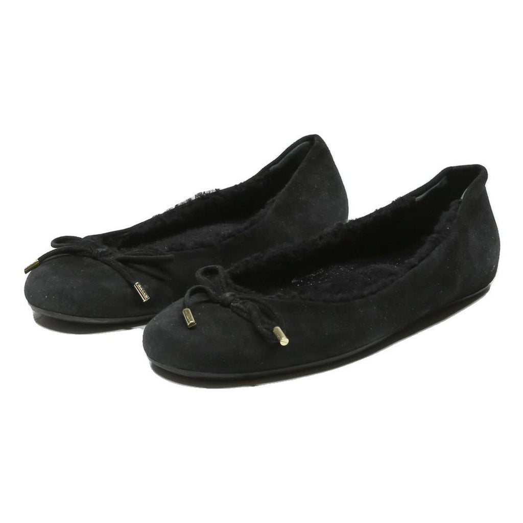 BALLY Womens Black Synthetic Ballet Shoes UK 3.5 Bow Detail Comfort