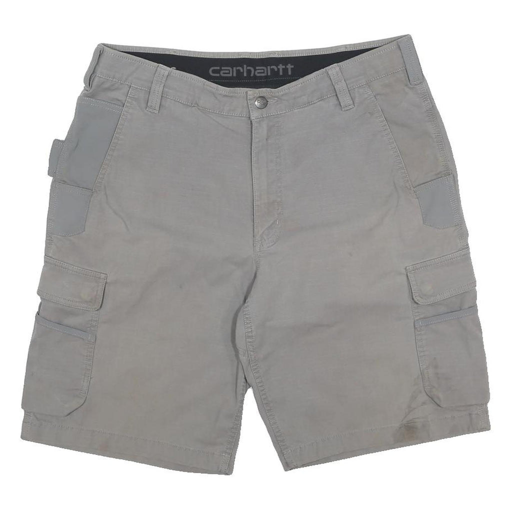 CARHARTT Mens Shorts Grey Casual Cargo Size L W36 Workwear Utility