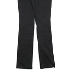 DICKIES Womens Cotton Blend Black Slim Straight Trousers W26 L32 Zip Closure