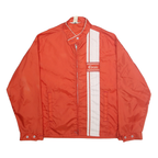 COORS Mens Red & White Nylon Zip Jacket XL Casual Racing Inspired Lightweight
