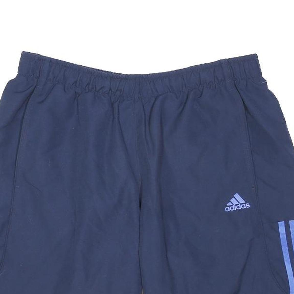ADIDAS Mens Shorts Navy Blue Sports Casual L W32 Elastic Waist