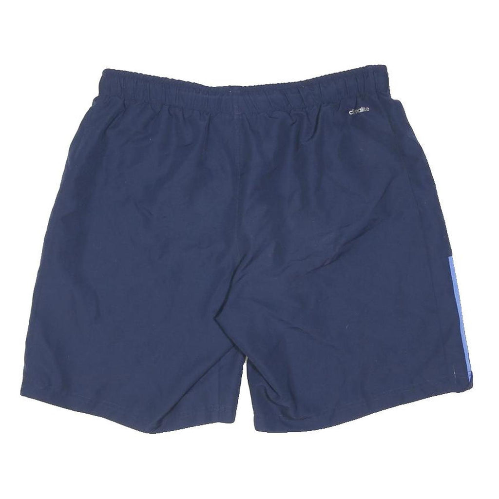 ADIDAS Mens Shorts Navy Blue Sports Casual L W32 Elastic Waist