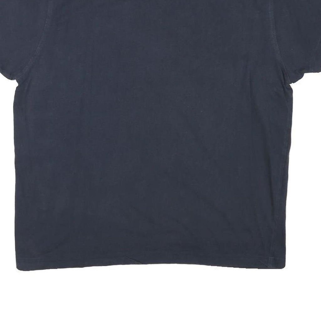 BENCH Womens Navy Blue Graphic T-Shirt XL Short Sleeve Crew Neck Cotton Blend